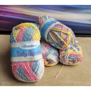 Herrschners Baby Sparkle Pompadour yarn, Color: Gumdrop